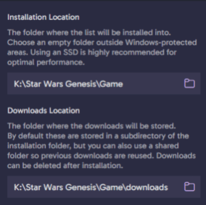 8.8.1 Install – Star Wars Genesis